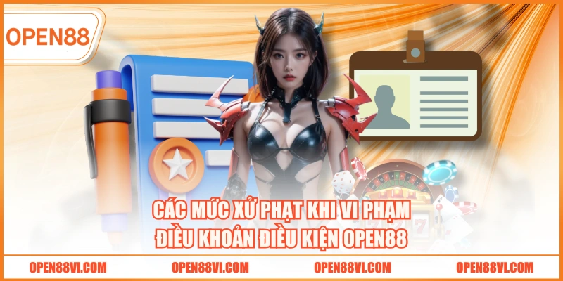 Các mức xử phạt khi vi phạm điều khoản điều kiện OPEN88